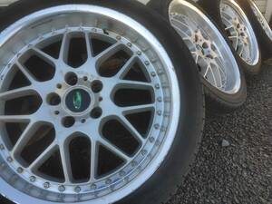 アリスト外し RAYS製ブリジストンCERUMO SPORTS C39 18インチ8J+46&9J+44　５x114.3、235/40R18&265/35R18サマータイヤ付4本セット【中古】