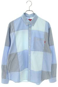 シュプリーム 長袖シャツ Patchwork Oxford Shirt サイズ:S パッチワークオックスフォード長袖シャツ 中古 HJ12