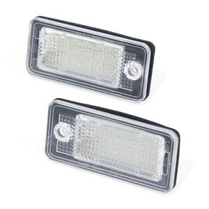 ю 定形外 アウディ RS6 Plus/Avant 2008-2009 高輝度 LED ライセンスランプ 2個セット キャンセラー内蔵 計36SMD 白 ホワイト ナンバー灯