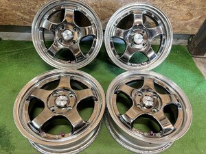 SSR プロフェッサー SP-1 16インチ 6J +45 PCD114.3 4H B 5スポーク 3ピース 4本セット メッキ