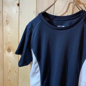 【KY131】X-TEAM SPORTS 半袖Tシャツ ネイビー×ホワイト レディース M ポス