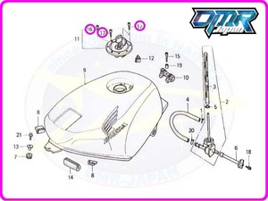 【新品】 タンクキャップボルトセット MC18 MC21 MC28 90074-MT4-000 90073-MT4-000