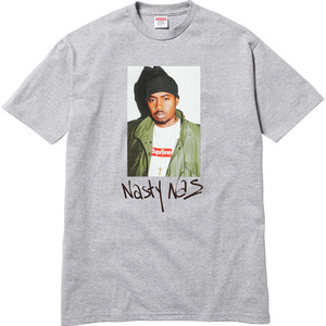 即決 supreme nas tee grey 灰 L