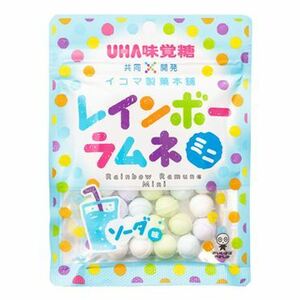 テレワークの栄養補給に 奈良から発送 関西限定 UHA味覚糖 レインボーラムネミニ ソーダ味 6p