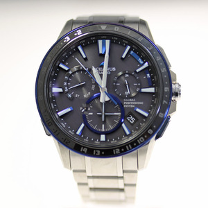 カシオ　オシアナス メンズ腕時計　フルメタルGPSハイブリッド電波ソーラー OCW-G1200-1AJF 　CASIO OCEANUS　中古