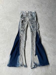 Rick Owens DRKSHDW BOLAN BANANA DAMAGE JEANS