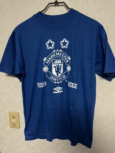 マンチェスターユナイテッド アンブロ Tシャツ CL 優勝 新品 Mサイズ 99ブルー