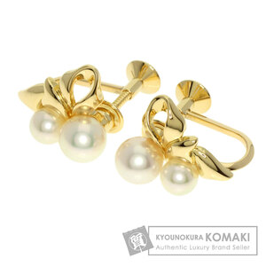 MIKIMOTO ミキモト パール 真珠 イヤリング K18イエローゴールド レディース 中古