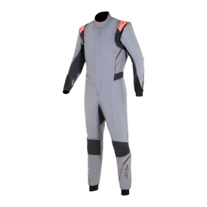 alpinestars アルパインスターズ レーシングスーツ HYPERTECH V3 SUIT FIA サイズ46 9114 MID GRAY BLACK FLUO RED [FIA8856-2018公認]