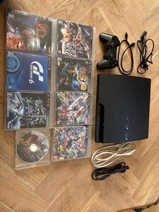 PS3 プレイステーション3 動作確認済み ソフト8点セット CECH-3000A 箱 説明書なし中古品