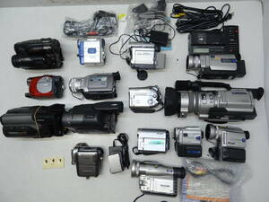 M541E ビデオカメラ 大量 15台 SONY DCR- VX2000 TRV20 PC 100 101 ricoh R-88H Panasonic NV-MX3000 Victor CANON FUJIX-Hi8 等 ジャンク