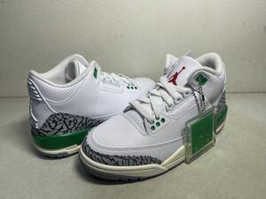 WMNS AIR JORDAN 3 RETRO ウィメンズ エア ジョーダン 3 レトロ ラッキーグリーン US6 国内正規 未使用 CK9246-136