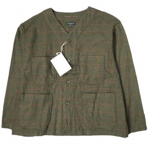 新品 Engineered Garments エンジニアードガーメンツ Cardigan Jacket - Wool Plaid カーディガンジャケット ウールチェック S BROWN KHAKI