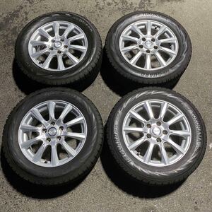 【6081】215/60R16 4本セット冬タイヤYOKOHAMA ICE GUARD IG70バリ山【2021年】アルミンホイール 16X6 1/2J PCD114.3/5H