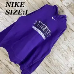 ○《NIKE》ナイキ　センタースウォッシュ　パーカー　デカロゴ　長袖　L