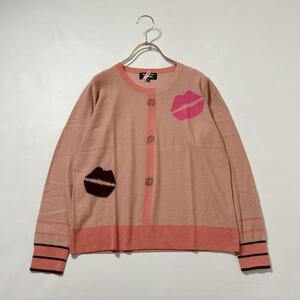 ★近年品★　SONIA RYKIEL Collection　 ソニアリキエルコレクション　オンワード製　レディース　L　キラキラビジュー　唇モチーフニット