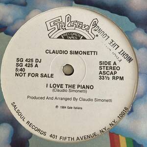 Claudio Simonetti - I Love The Piano 12 INCH