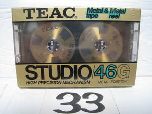 NO.33　未開封　TEAC ティアック STUDIO 46G METAL POSITION Metal tape & metal reel オープンリール型 希少 カセットテープ