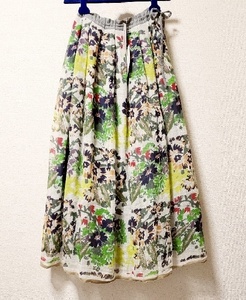 新品 定価5.3万 KHADI & CO ×epice paris 花柄 リネン スカート カディアンドコー 