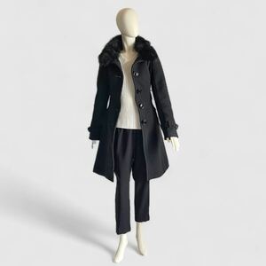 BURBERRY BLUE LABEL バーバリー コート ブラック レディース