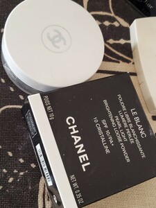 CHANELシャネル ル ブラン ルースパウダー 10 クリスタリン パウダー SPF10 /PA+ 超激レア～。送料480円。即決！