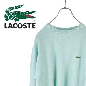 10M481◯ CHEMISE LACOSTE シュミーズラコステ フレンチラコステ フレラコ ミント ウール100 ニット セーター トップス 秋冬 サイズ5 L