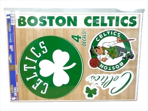 2018年 Boston Celtics ボストン セルティックス wincraft製 NBA バスケットボール デカール USA製 ステッカー シール 新品未開封 4DECAL