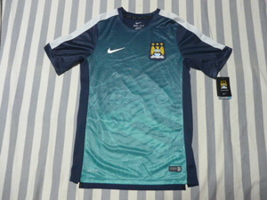 格安～!NIKE 2014 マンチェスターシティ DRI-FIT MCFC SQUAD S/S プレマッチトップ S 新品