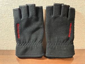 メガバス シューティンググローブ フィンガーレス ブラック フリーサイズ Megabass SOOTING GLOVE FINGER LESS Blabk