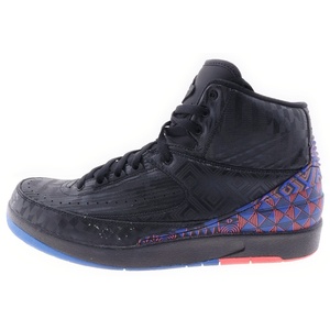 ナイキ AIR JORDAN 2 エアジョーダン 2 レトロ ブラックヒストリーマンス 2019 ハイカットスニーカー ブラック US11.5/29.5cm BQ7618-007