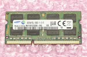 PC3L-12800S(DDR3L-1600)-8GB 1枚/SAMSUNG★ノート用 204ピン SO-DIMM 低電圧1.35V