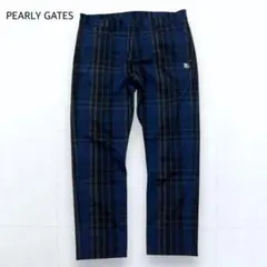 PEARLY GATES パンツ ストレッチ チェック ネイビー 5