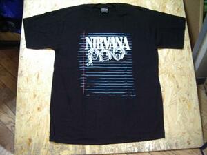 新品！ＴシャツNIRVANA(ニルヴァーナ)Ｌグランジロック349