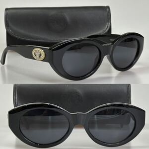 希少!!90s GIANNI VERSACE ジャンニヴェルサーチ MOD.480/H COL.N52 メデューサ ラインストーン ブラック vintage サングラス 廃番品