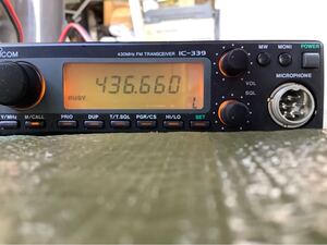 一円スタート!! 通電確認済み!! アイコム ICOM 無線機 430MHz FM TRANSCEIVER IC-339 別途YAESU出品中!!