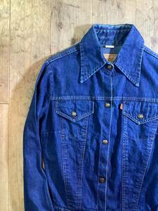 70年代 USAビンテージ★Levis 76301-0519インディゴデニムジャケット70505、557、3rd オレンジタグ レア 希少珍品 リーバイス ヴィンテージ