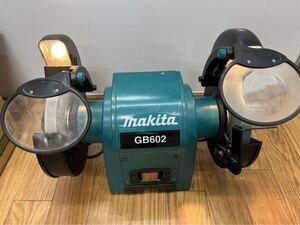 【57158.1218R】☆中古動作確認済み☆makita　マキタ　GB602　卓上グラインダ　刃物研磨機　電動工具　DIY　