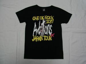 ★美品★ ONE OK ROCK 2018 AMBITIONS JAPAN DOME TOUR Tシャツ sizeM 黒 ★古着 ワンオク 完売品 ライブ ツアー コンサート グッズ