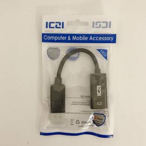 【未使用品】Displayport HDMI変換　DPオス-HDMIメスコンバーター ICZI DisplayPort ブラック