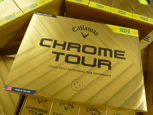 ◆2024年！最新/正規品◆キャロウェイ ゴルフ CHROME TOUR TRIPLE TRACK/イエロー/1ダース/Callaway/YE◆クロムツアー/新品