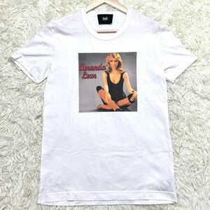 極美品/最高級●DOLCE&GABBANA 半袖 Tシャツ 通年 ドルチェアンドガッバーナ Amanda Lear アマンダリア フォトプリント D&G 白 ホワイト 50