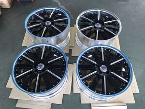 レーベンハート DEF X２ 19×8.5Ｊ +38　19×9.5Ｊ +38　5H PCD114.3 ホイール ４枚　美品