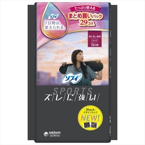 【まとめ買う-HRM18848806-2】ソフィＳＰＯＲＴＳ２６０羽つき２９枚 【 ユニ・チャーム（ユニチャーム） 】 【 生理用品 】×6個セット