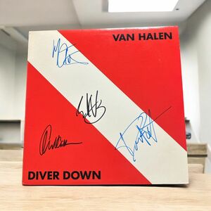 Van Halen ヴァン・ヘイレン David Lee Roth デヴィッド・リー・ロス Eddie Van H 直筆サイン入り LP レコード 送料無料