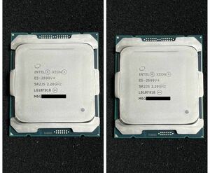 ((同一ロット・2枚セット)) Xeon E5-2699V4 22-Core 2.2GHz~Max 3.6GHz/55M/FCLGA2011/SR2JS 正規動作品