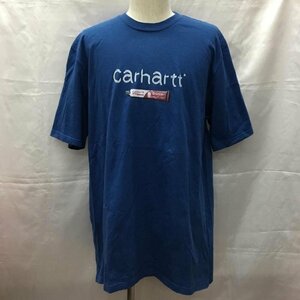 Carhartt XXL カーハート Tシャツ 半袖 半袖カットソー プリントTシャツ クルーネックカットソー T Shirt 青 / ブルー / 10108373