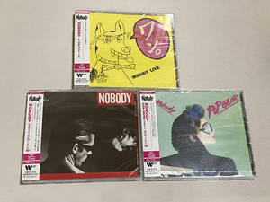 即決【新品】NOBODY『NOBODY(2011REMIX) (+10) POP GEAR(2011REMIX) (+14) LIVE ワン! (+6)』 タワーレコード限定 アルバムCD3枚