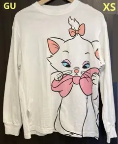 GU ジーユー　ディズニー　おしゃれキャットマリー　長袖Tシャツ