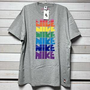 SIZE XL NIKE LAB BETRUE TEE SHIRT GREY RAINBOW ナイキ ラボ Tシャツ グレー レインボー