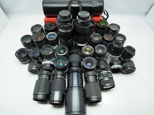 ★ニコン 純正MFレンズなど★Zoom-NIKKOR/NIKKOR-Q/SERIES E/EL-NIKKOR/Tokina/ 等 計:35点まとめ【ジャンク品】31102